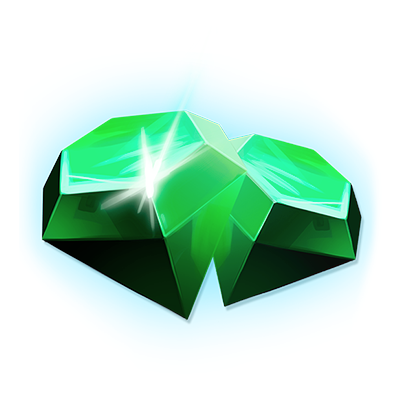 Amount of green gems