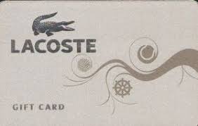LACOSTE GIFT CARDS