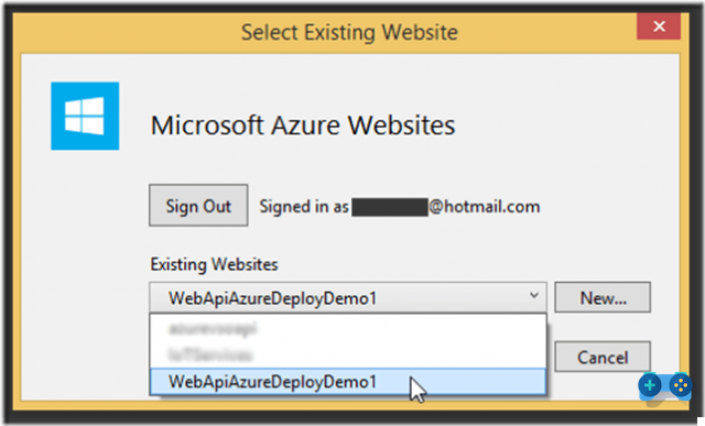 How to deploy a website on Windows Azure