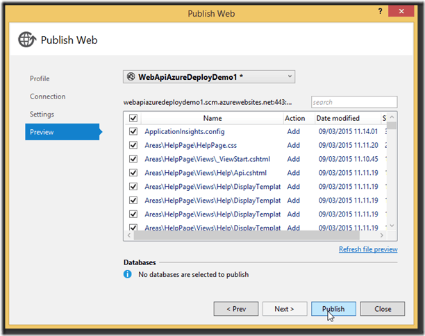 How to deploy a website on Windows Azure