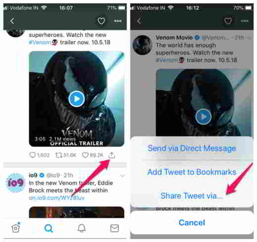 Cómo descargar videos de Twitter en línea