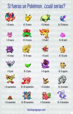¿Qué Pokémon eres según tu fecha de nacimiento?