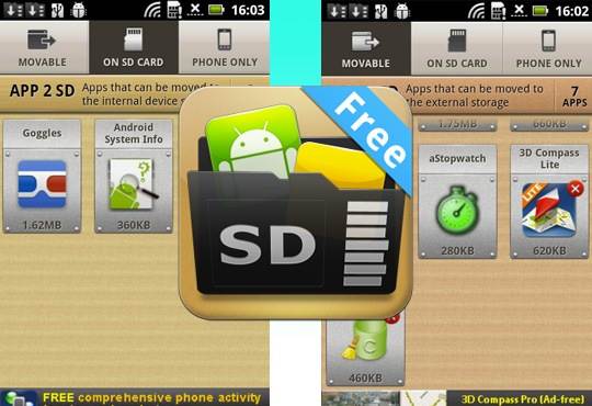 Move apps to an SD card