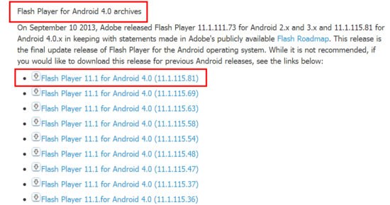 Comment installer Flash Player sur Android