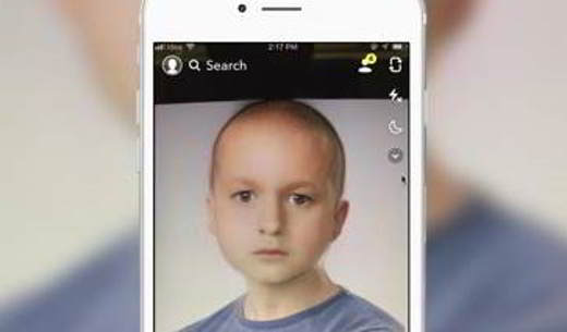 Filtro infantil de histórias do Instagram