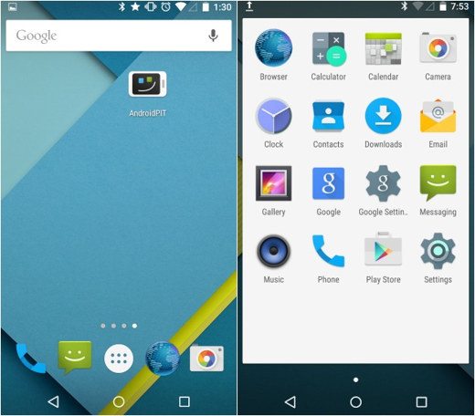 Let's discover the features of Android 5.0 Lollipop