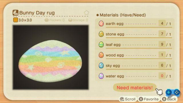 Animal Crossing: New Horizons - Proyectos de búsqueda de huevos