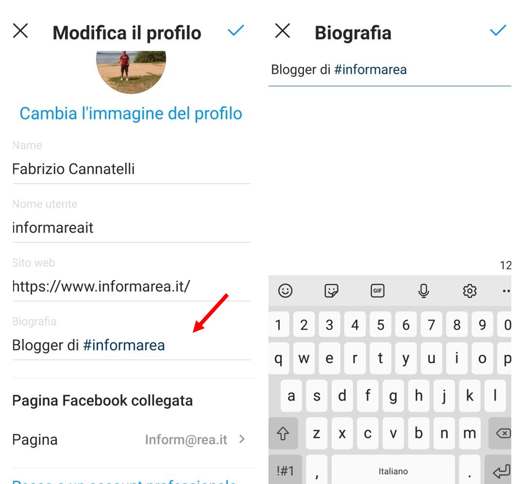 Como mudar a escrita do Instagram