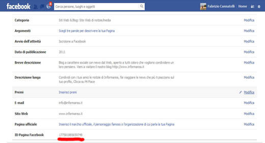 Comment trouver l'identifiant de la page Facebook