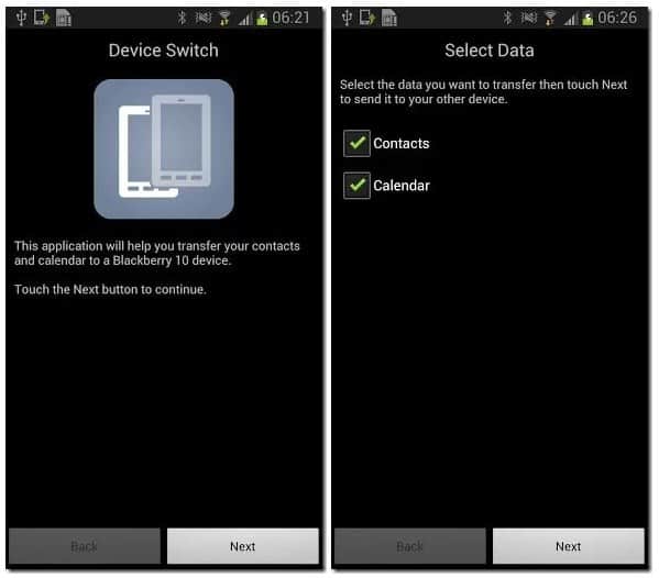 Comment transférer des contacts d'Android vers BlackBerry
