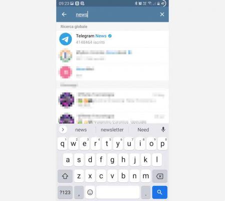 How to search channels on Telegram