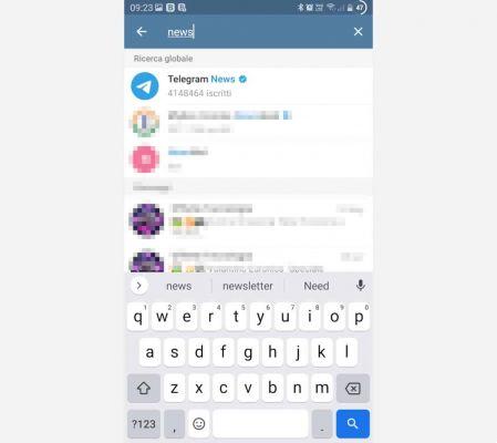 Cómo buscar canales en Telegram