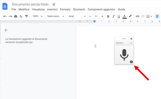 How to dictate on Google Docs