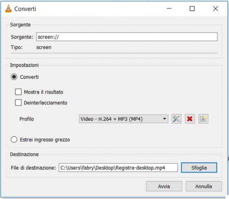 Como registrar o desktop com VLC