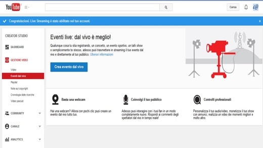 How to broadcast live events with YouTube