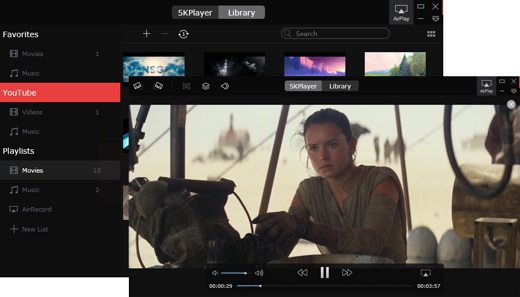 5KPlayer, o reprodutor multimídia para baixar vídeos do Youtube e reproduzir vídeos 4K ultra HD