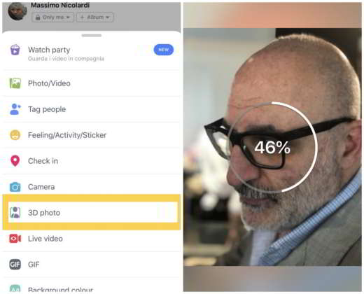 How to take 3D photos on Facebook