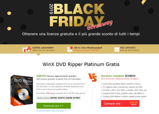 WinX DVD Ripper Platinum: Backup e digitalização de DVD (500 cópias por dia)