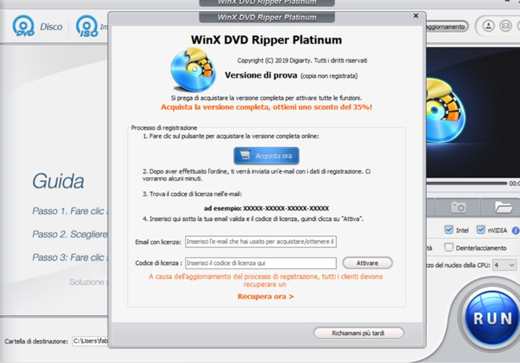 WinX DVD Ripper Platinum: Backup e digitalização de DVD (500 cópias por dia)