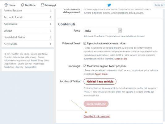 How to delete Twitter account