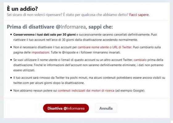 Comment supprimer un compte Twitter