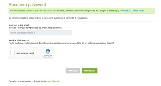 Guía de correo electrónico Libero: inicio de sesión, aplicación y PEC