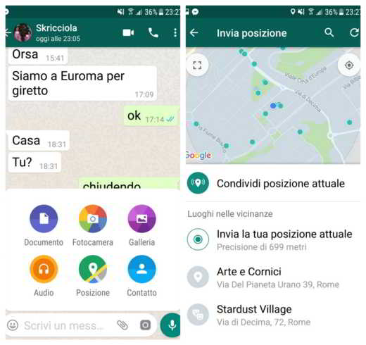 Como compartilhar a localização atual no WhatsApp