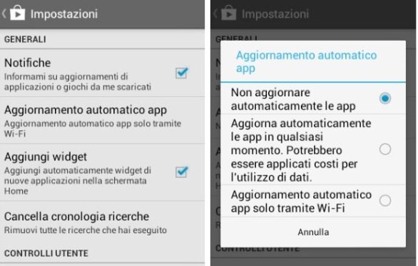 How to remove automatic app updates on Android