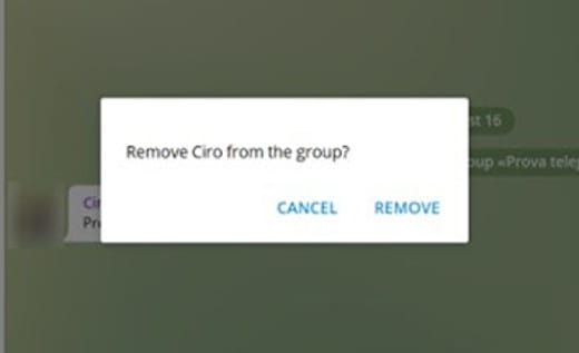 How to delete a contact from Telegram