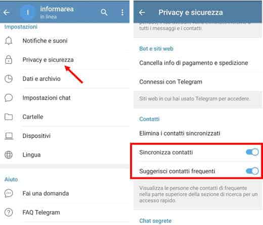 Comment supprimer un contact de Telegram