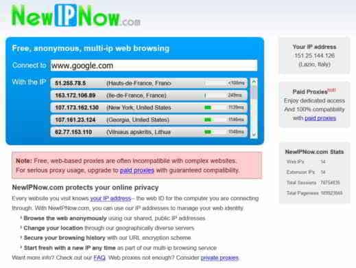 Os melhores proxies da Web gratuitos para acessar sites bloqueados