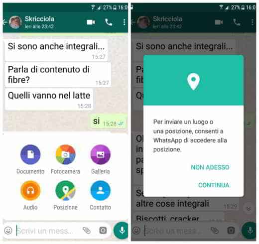 Comment envoyer la position GPS avec WhatsApp