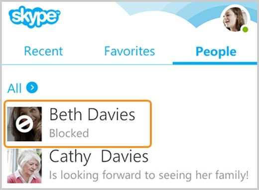 Cómo bloquear y eliminar un contacto en Skype