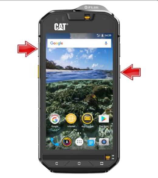 Come fare captura de pantalla Cat S41