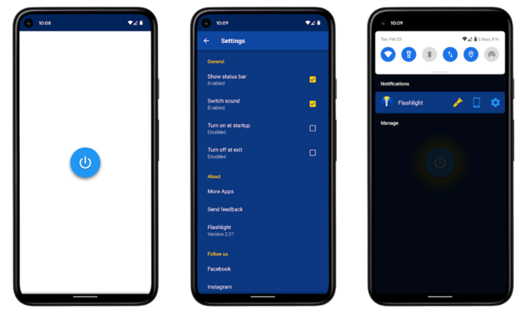 Free flashlight: the best apps for Android and iOS
