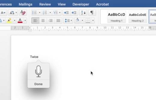 Cómo dictar un texto en Word