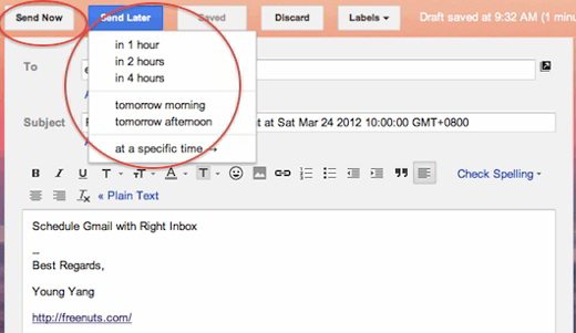 Como adiar o envio de e-mails com o Gmail