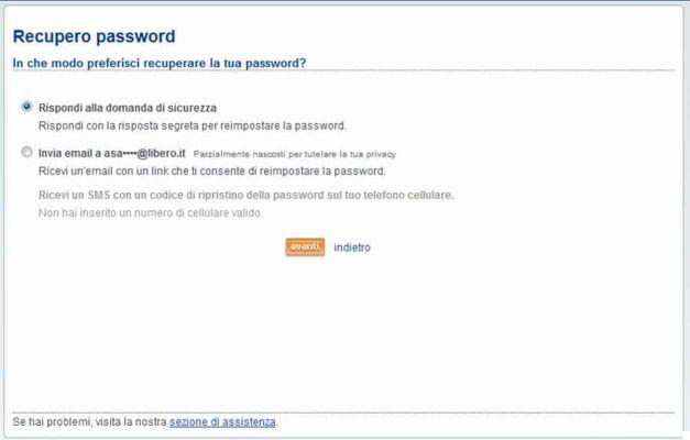 Comment restaurer l'accès à la messagerie Libero