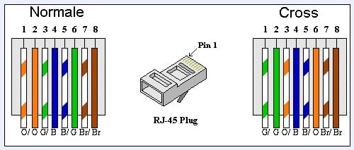 Nous construisons un câble croisé pour connecter deux PC