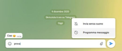 Cómo programar un mensaje en Telegram