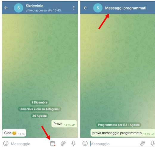 Como agendar uma mensagem no Telegram