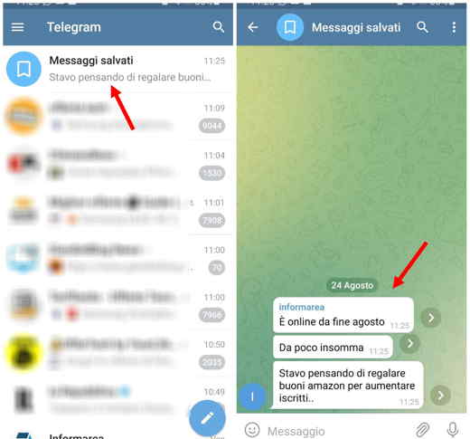 How to see the chats archived on Telegram