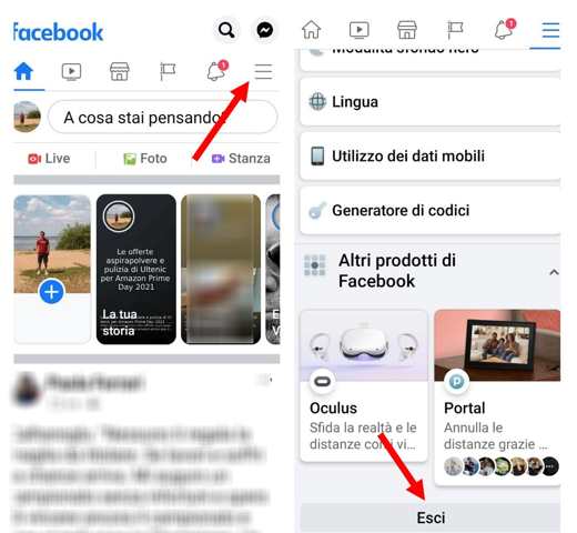How to log out of Facebook on your mobile