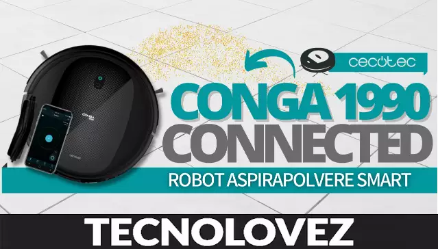 Conga 1990 Connected - Robot Aspirapolvere Smart Cecotec