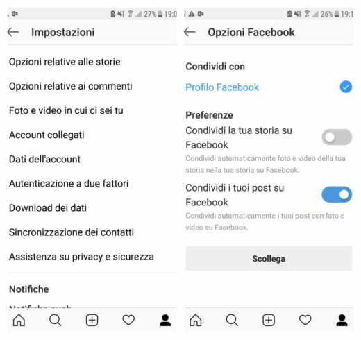 Cómo conectar una cuenta de Instagram a Facebook