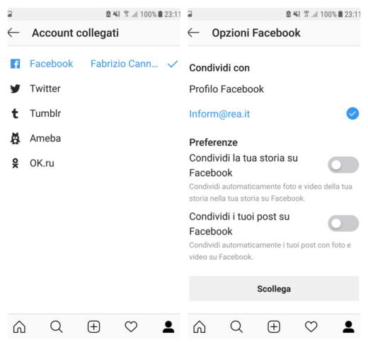Como conectar uma conta do Instagram ao Facebook