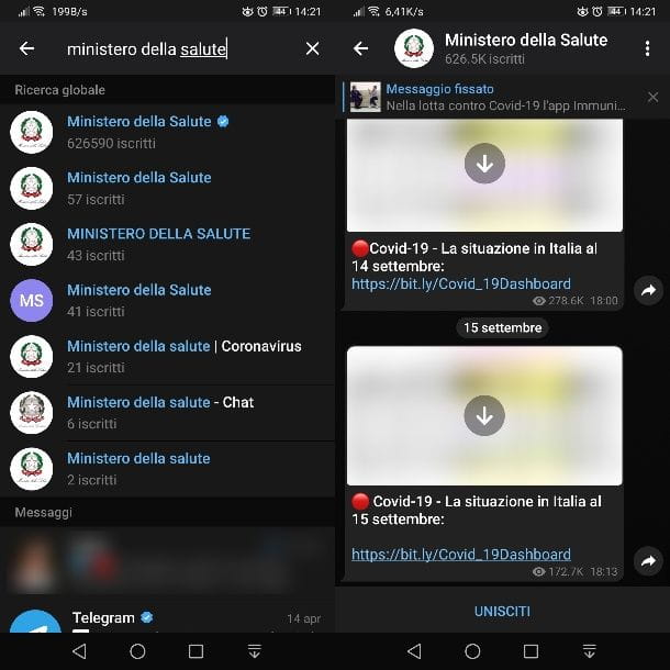 Cómo buscar en Telegram