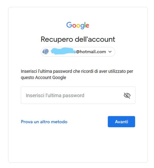 How to recover Google account password