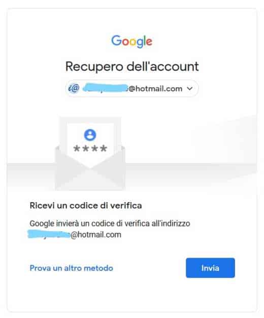 How to recover Google account password