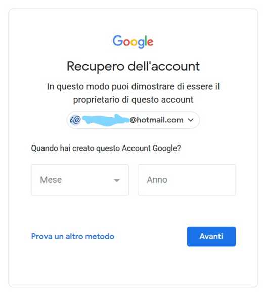 How to recover Google account password